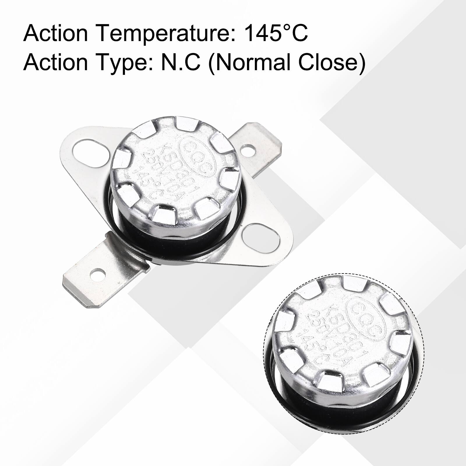 Action Temperature: 145°C  
Action Type: N.C (Normal Close)  
250V