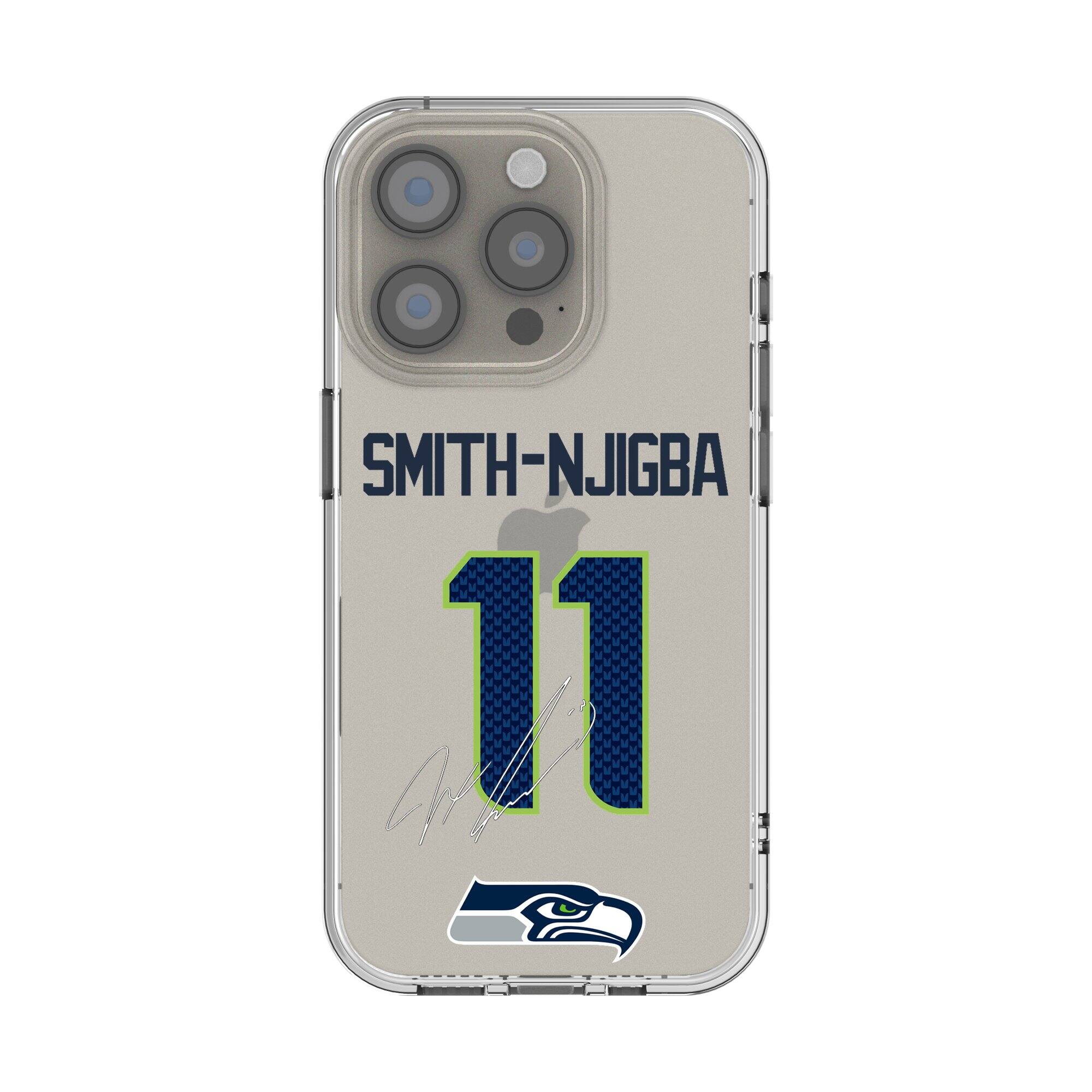 Keyscaper - Jaxon Smith-Njigba Seattle Seahawks iPhone Clear Case - 14 - Multicolor