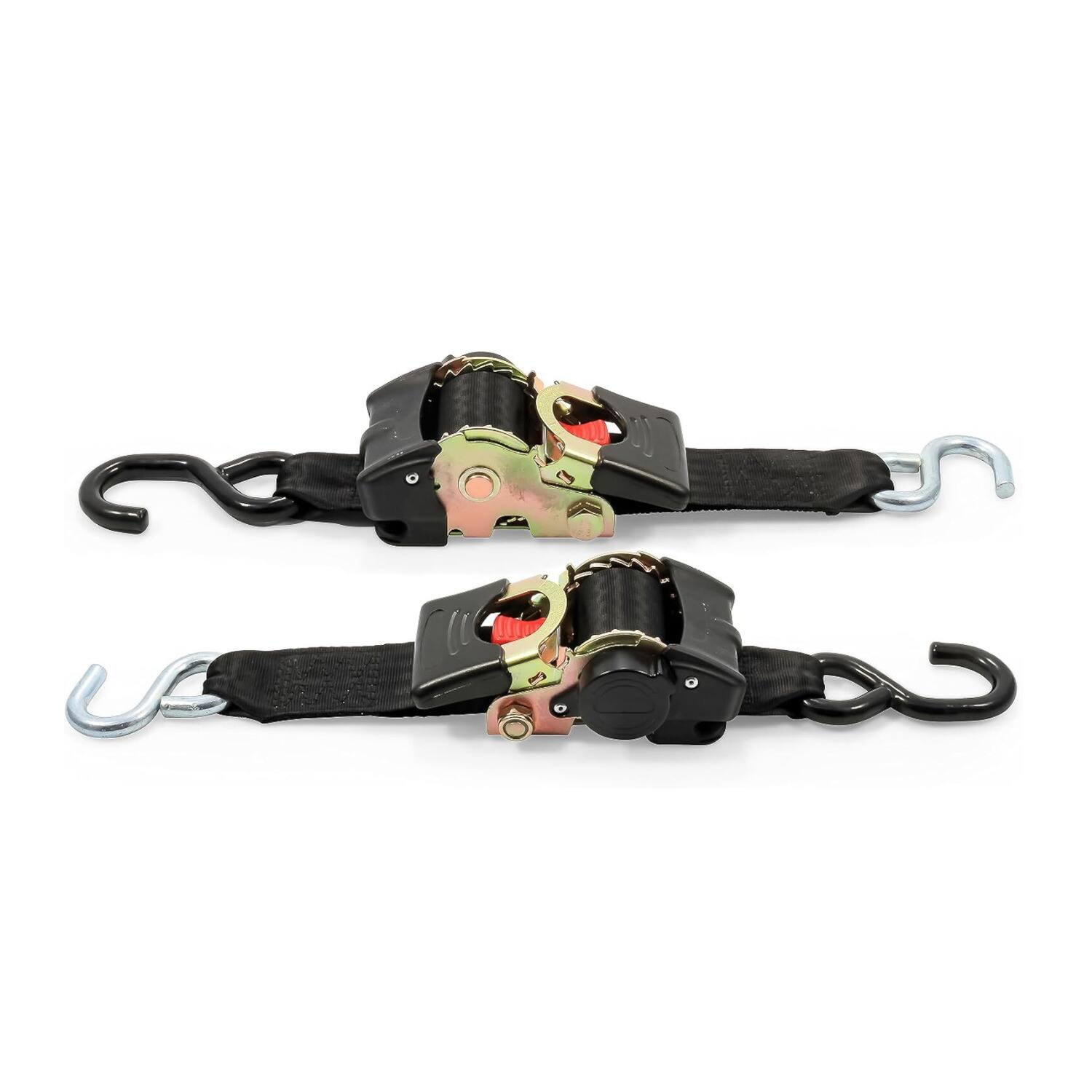 Front. Camco - Camco Retractable Transom Tie Down Straps (2-Pack).
