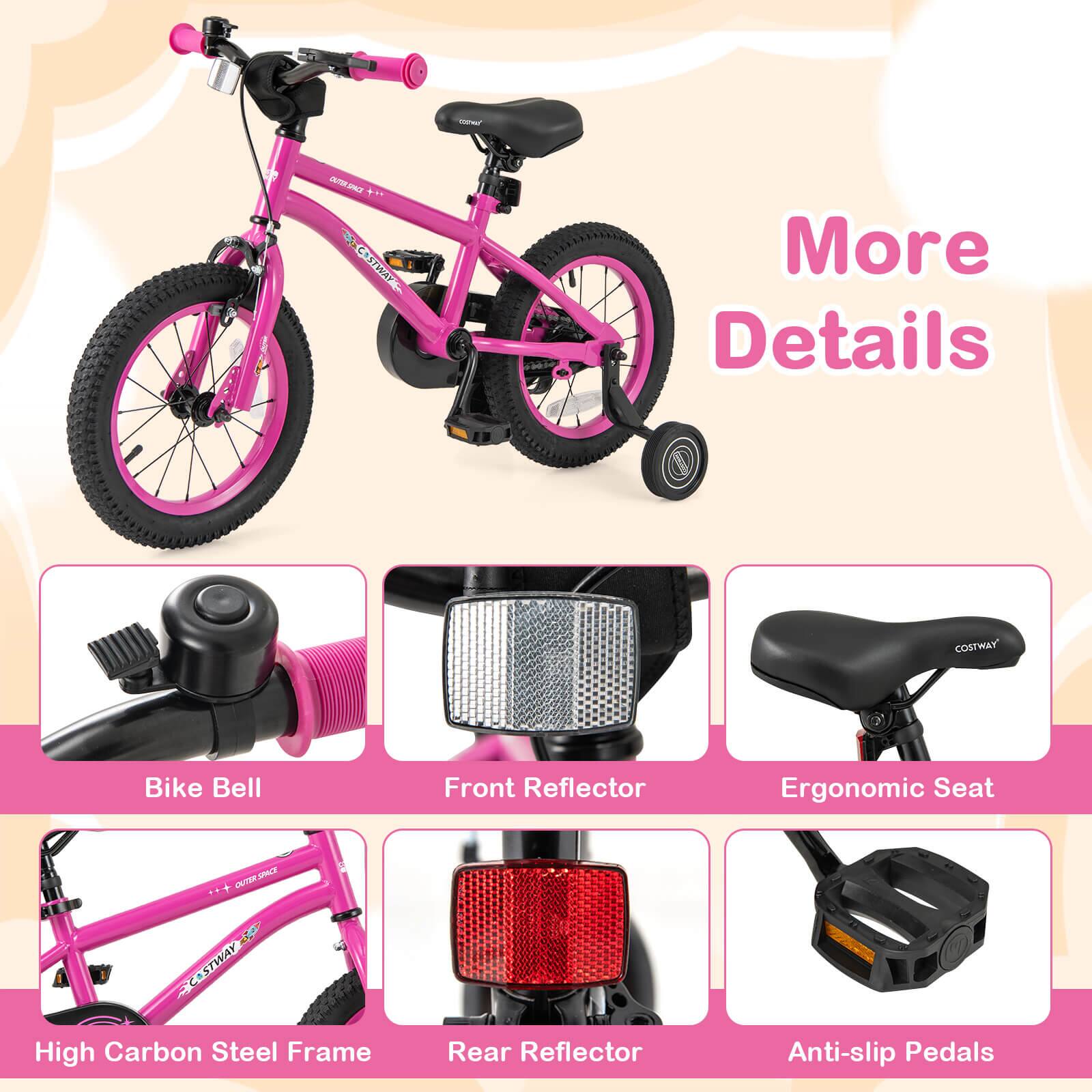 - Bike Bell
- Front Reflector
- Ergonomic Seat
- High Carbon Steel Frame
- Rear Reflector
- Anti-slip Pedals

More Details