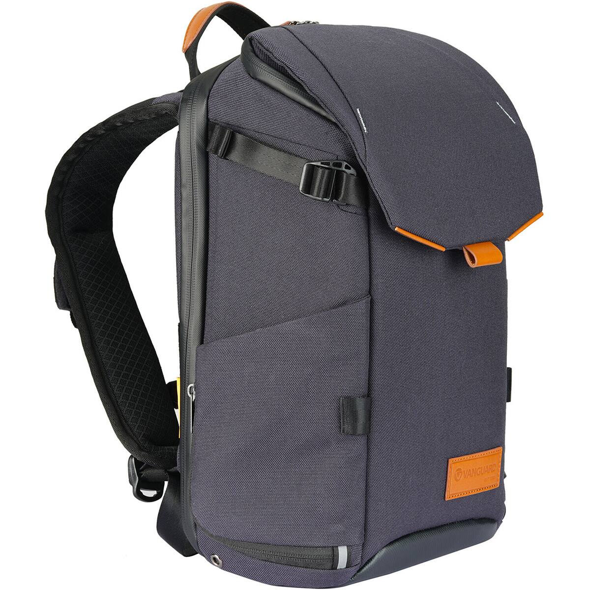 Alt View 1. Vanguard - Vanguard VEO City B37 12L Camera Backpack with Pouch - Navy.