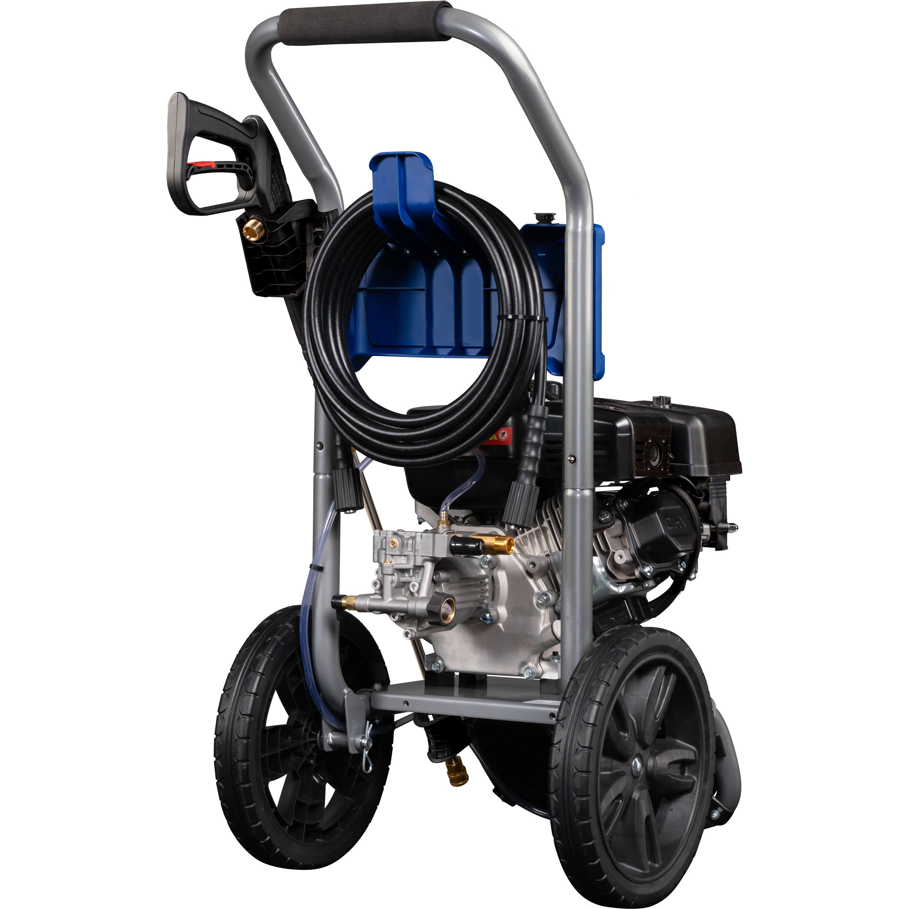 Alt View 8. Westinghouse - WPX3400SC Gas Pressure Washer with 15-in Surface Cleaner, 3400 PSI and 2.6 Max GPM, Onboard Soap Tank, 5 Nozzle Set - Blue.