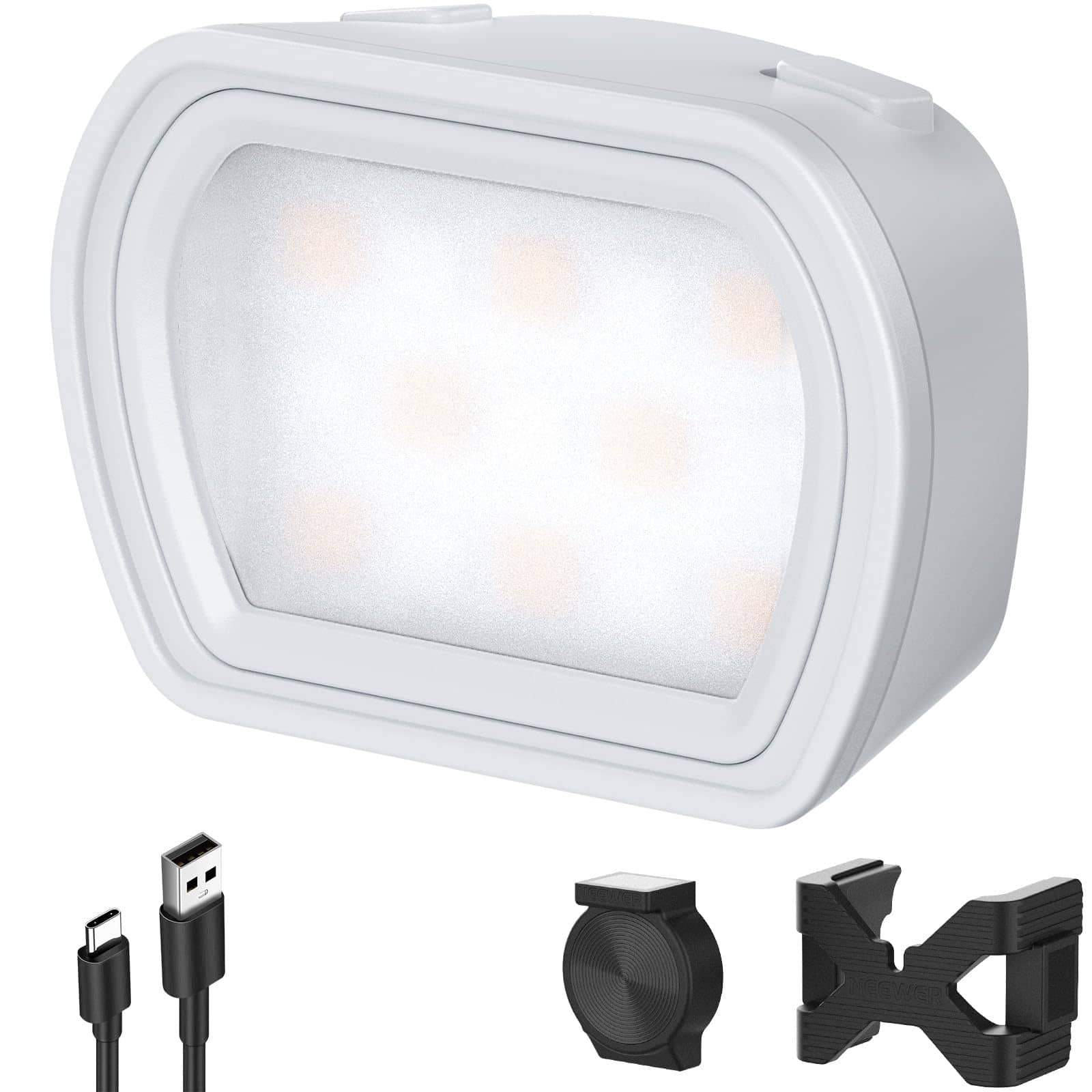 Neewer - Magnetic Mini Fill Light for DJI Pocket 3, Rechargeable, Gray, M21