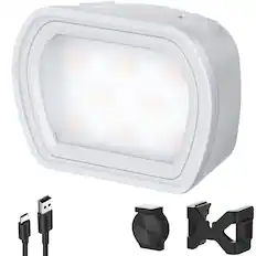 Front. Neewer - Magnetic Mini Fill Light for DJI Pocket 3, Rechargeable, Gray, M21.