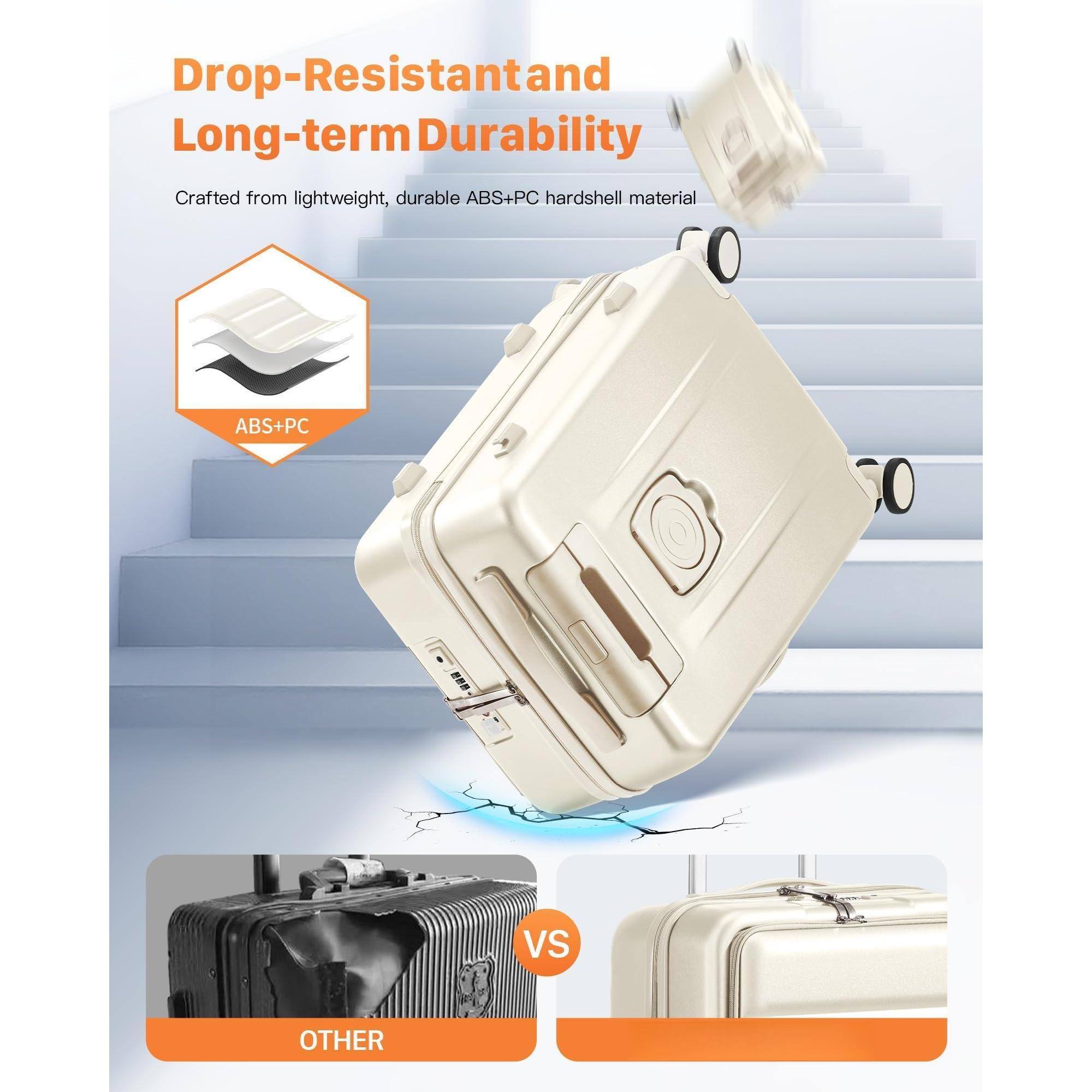 Drop-Resistant and Long-term Durability

Crafted from lightweight, durable ABS+PC hardshell material

ABS+PC

VS

OTHER