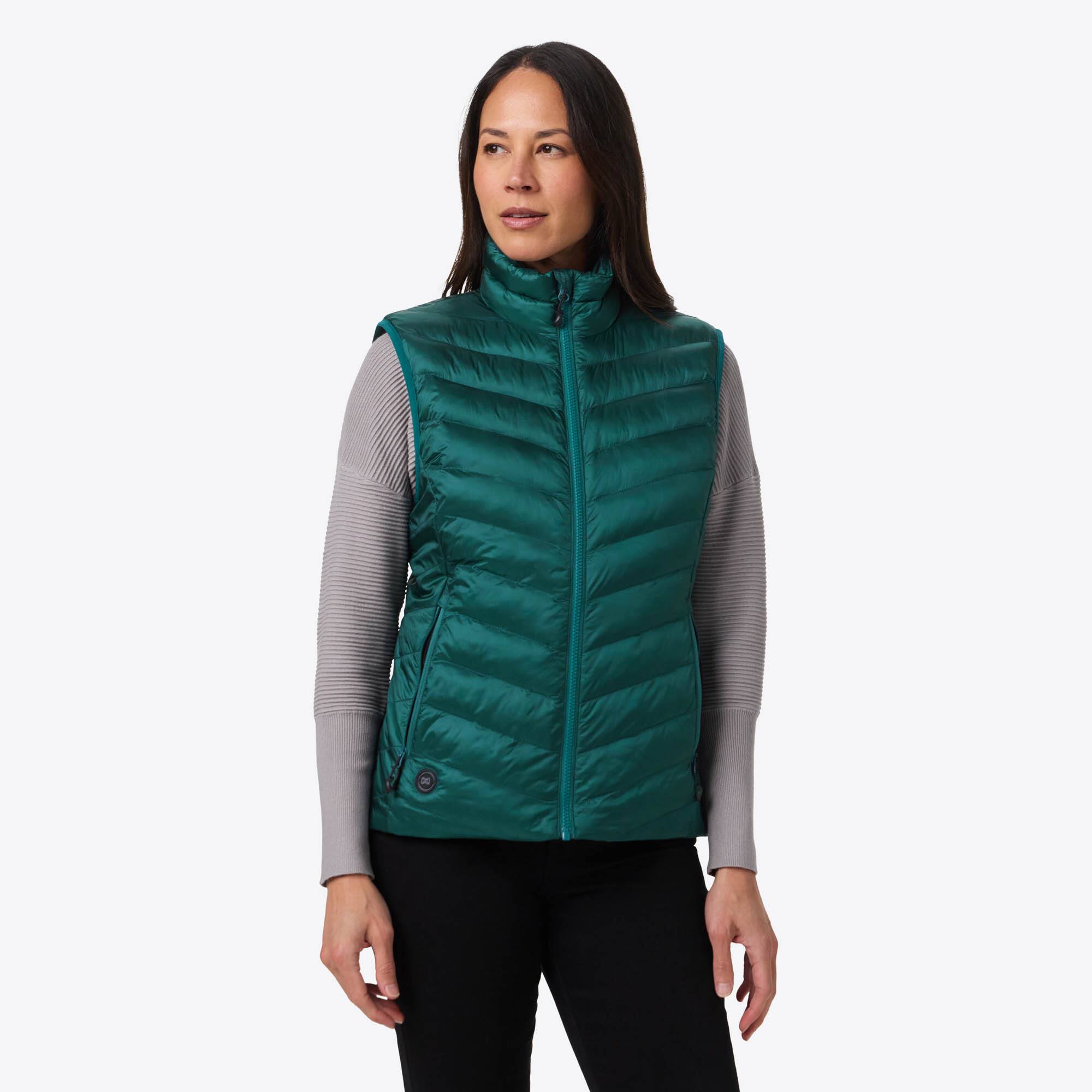 Alt View 3. Mobile Warming - Women's Backcountry Xtera Heated Vest - Teal.