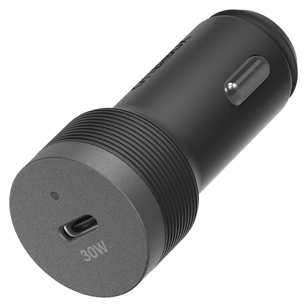 Alt View 1. OtterBox - Premium Pro USB-C to USB-C Car Charging Kit 30W - Black.