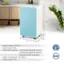 The text on the image is already grouped and correctly written. It reads:

"Costway 20" 11" 7.5" Rated Voltage: 115V 60Hz Rated Power: 155W Dehumidify Capacity: 32 Pints/Day (@ 95F, 90% RH), 25 Pints/Day (@ 86F, 80% RH), 9 Pints/Day (DOE Standard), Water Tank Capacity: 0.5 Gallon Cable Length: 5.9 ft ETD Listed DOE"