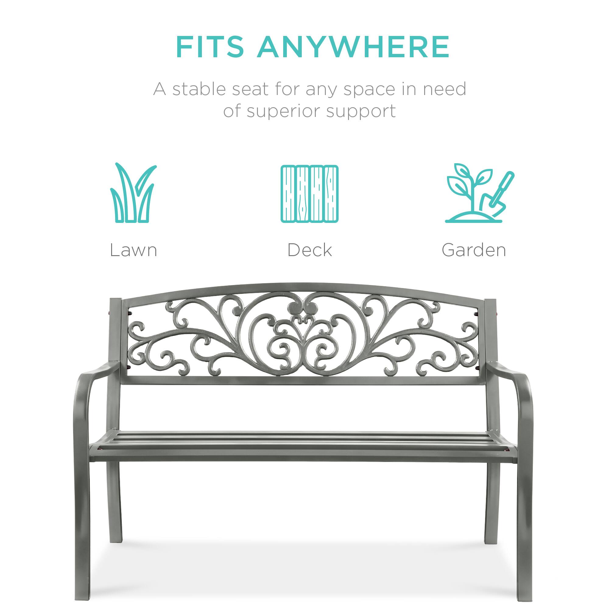 FITS ANYWHERE  
A stable seat for any space in need of superior support  

Lawn  
Deck  
Garden