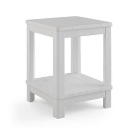 Keter - Deluxe Square Resin Adirondack Side Table - White