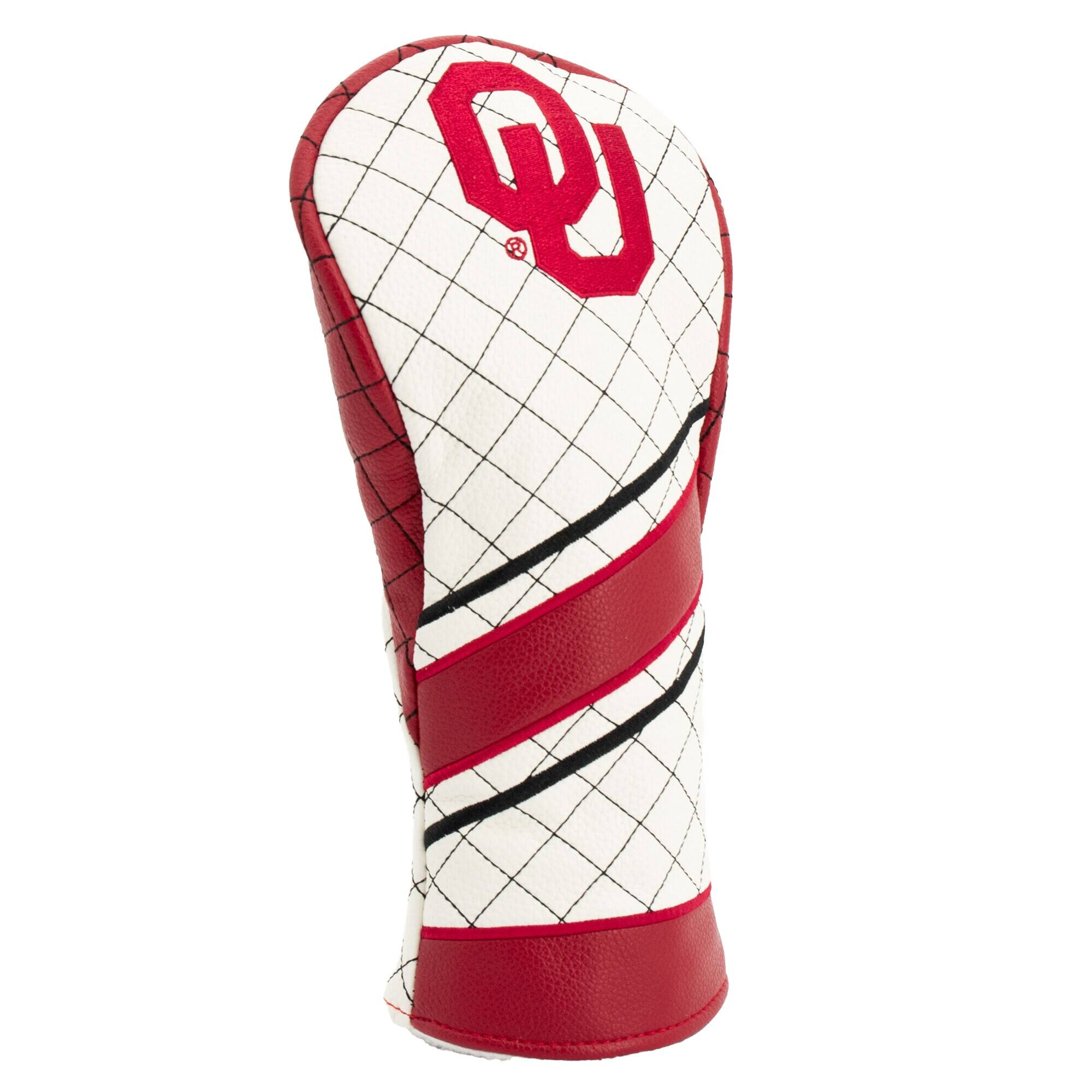 Alt View 2. Team Golf - Oklahoma Sooners Striped Quilted Fairway Headcover - Multicolor.