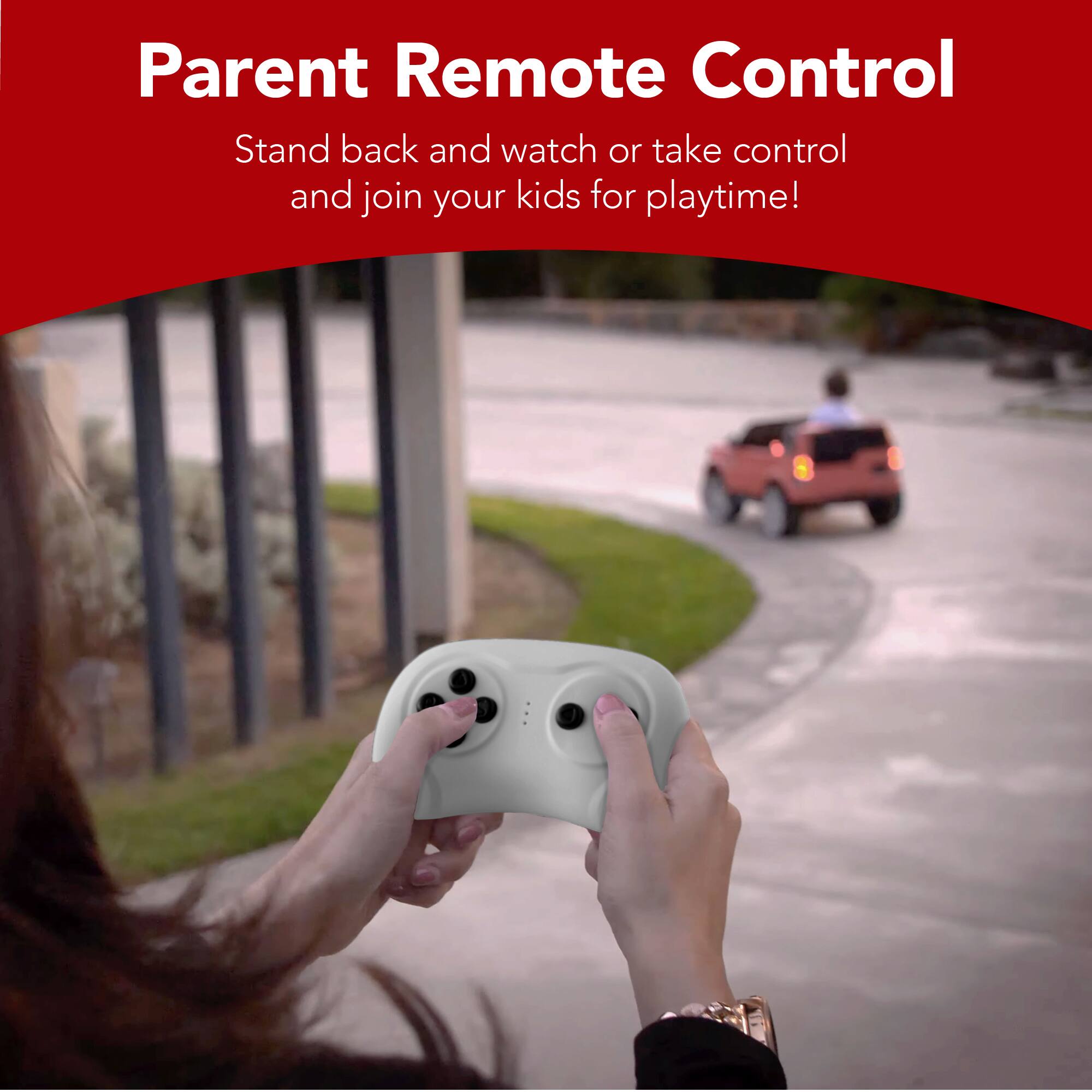 Parent Remote Control

Stand back and watch or take control and join your kids for playtime!