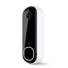Front. Arlo - Smart Wi-Fi Video Doorbell (2nd Generation) - Wired/Battery Operated with 1080p Resolution - White.