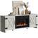 Front. Bestier - 63'' Fireplace TV Stand with Electric Fireplace Heater & Storage Cabinet for TVs up to 70 Inch - White.