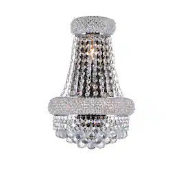 CWI Lighting - Empire 3 Light Wall Sconce With Finish - Chrome