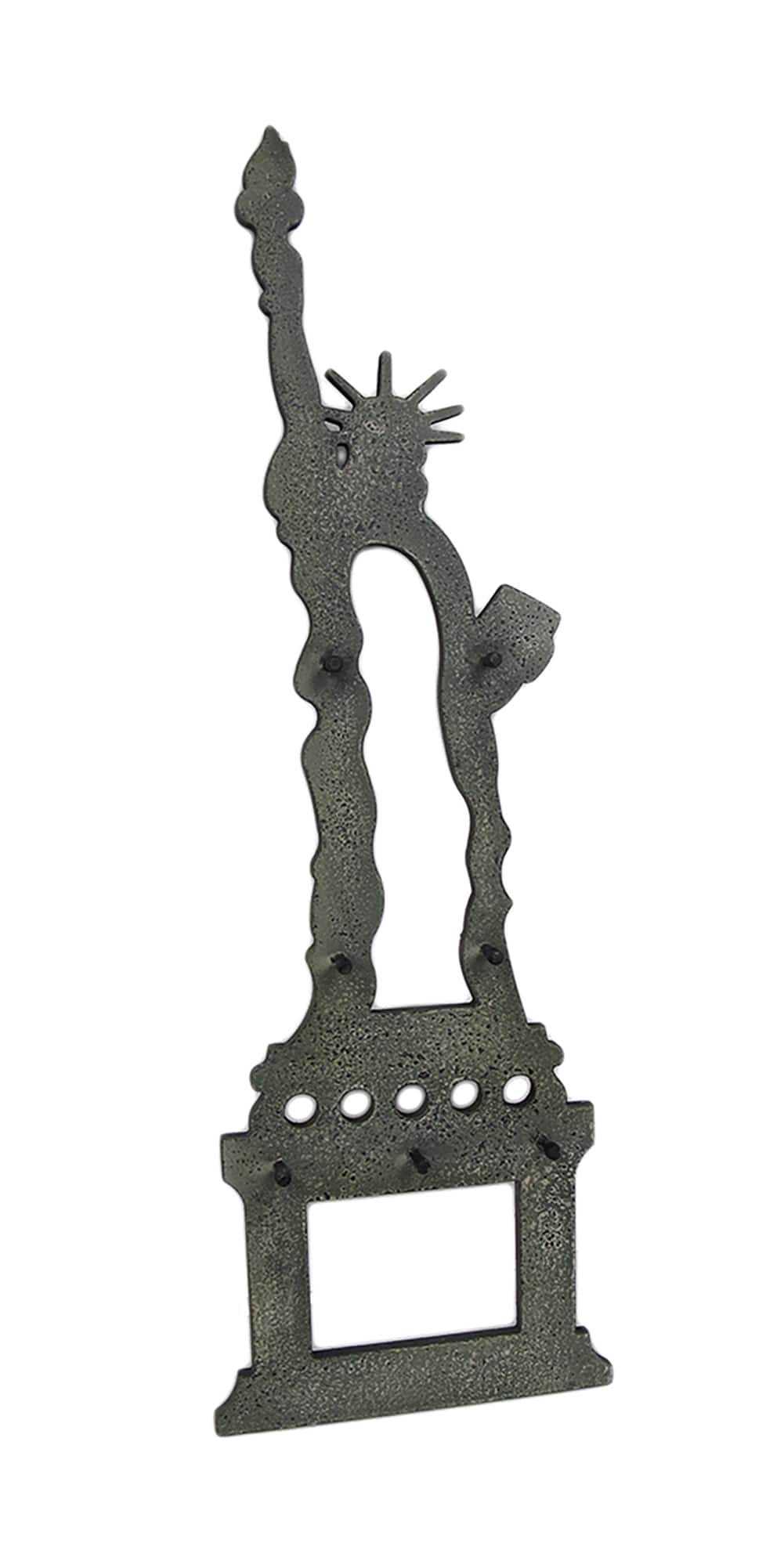 Zeckos - Wooden Statue of Liberty Decorative Wall Hook Hanging - Green price history on PriceWatchPro