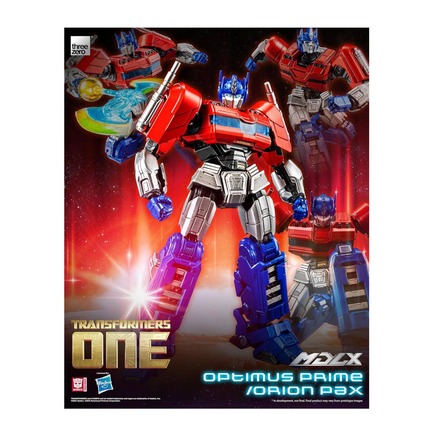 three zero TRANSFORMERS ONE MPLX OPTIMUS PRIME TM ORION PAX