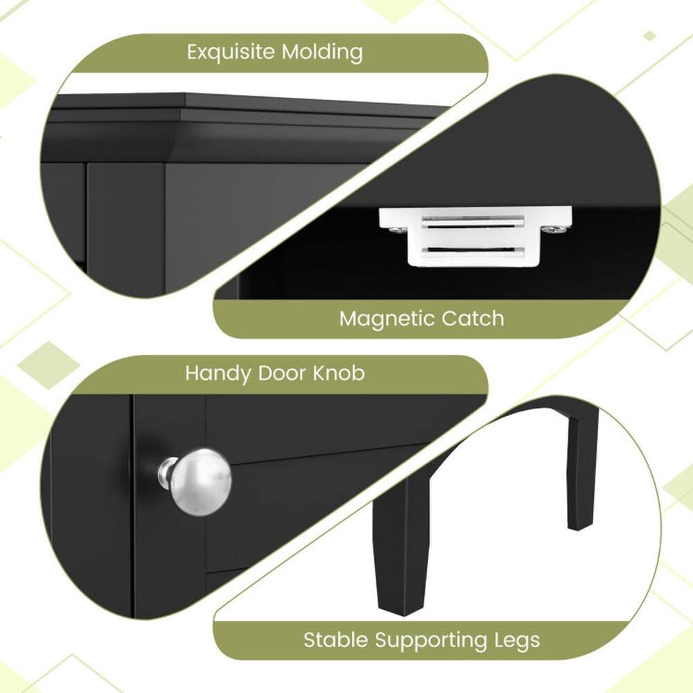 Exquisite Molding  
Magnetic Catch  
Handy Door Knob  
Stable Supporting Legs