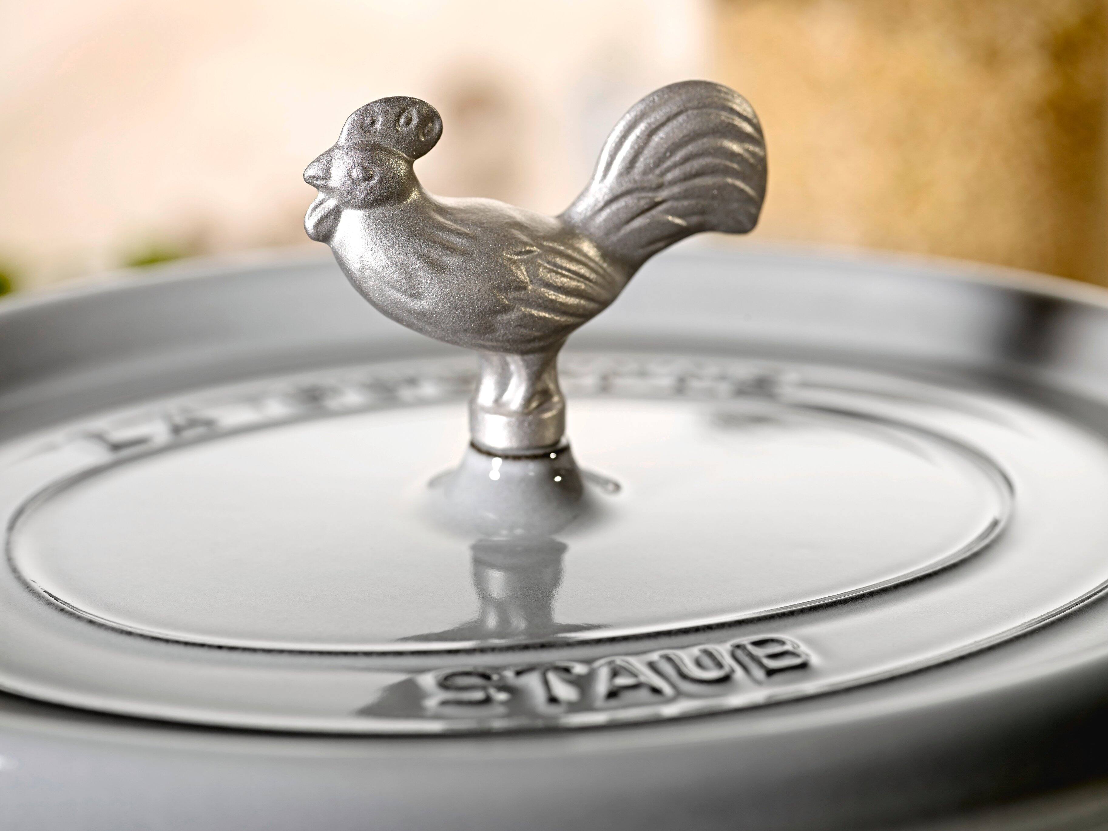 Alt View 3. Staub - STAUB Animal Knob - Rooster - Stainless Steel.