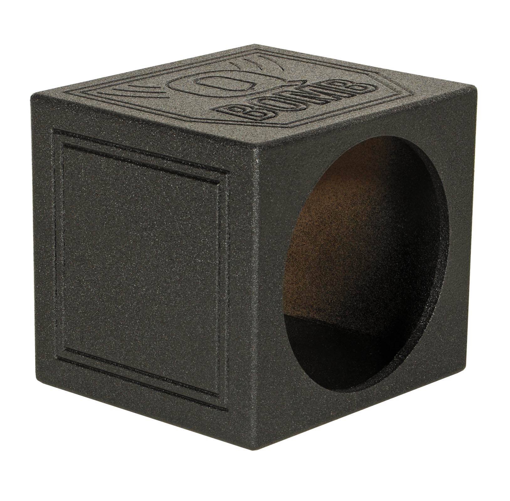 Alt View 2. QPower - QPower QBOMB12S 12 Inch Sealed Subwoofer Enclosure, Car Audio Sub Speaker Box - Black.