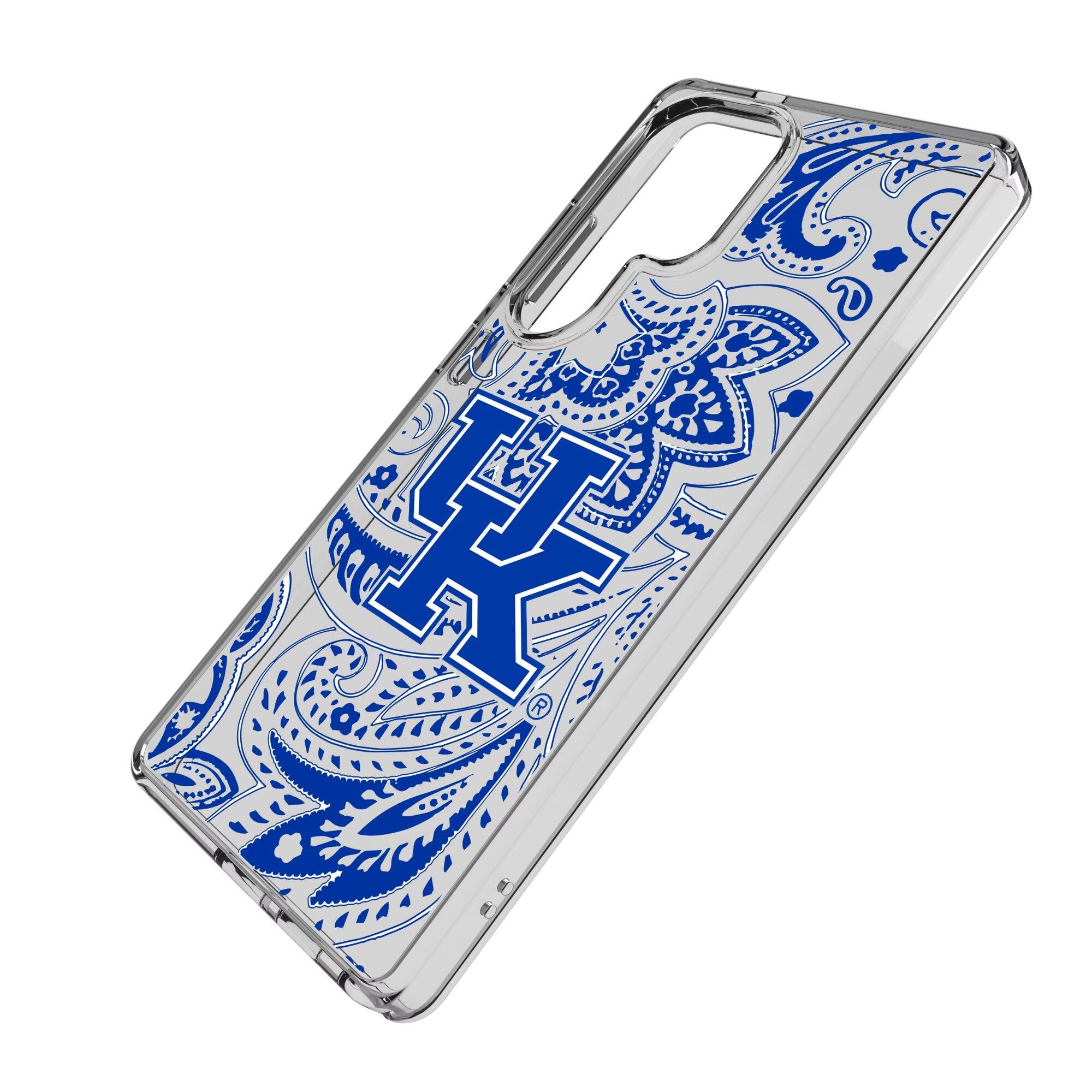 Alt View 1. Keyscaper - Kentucky Wildcats Paisley Galaxy Clear Case - S24 - Multicolor.