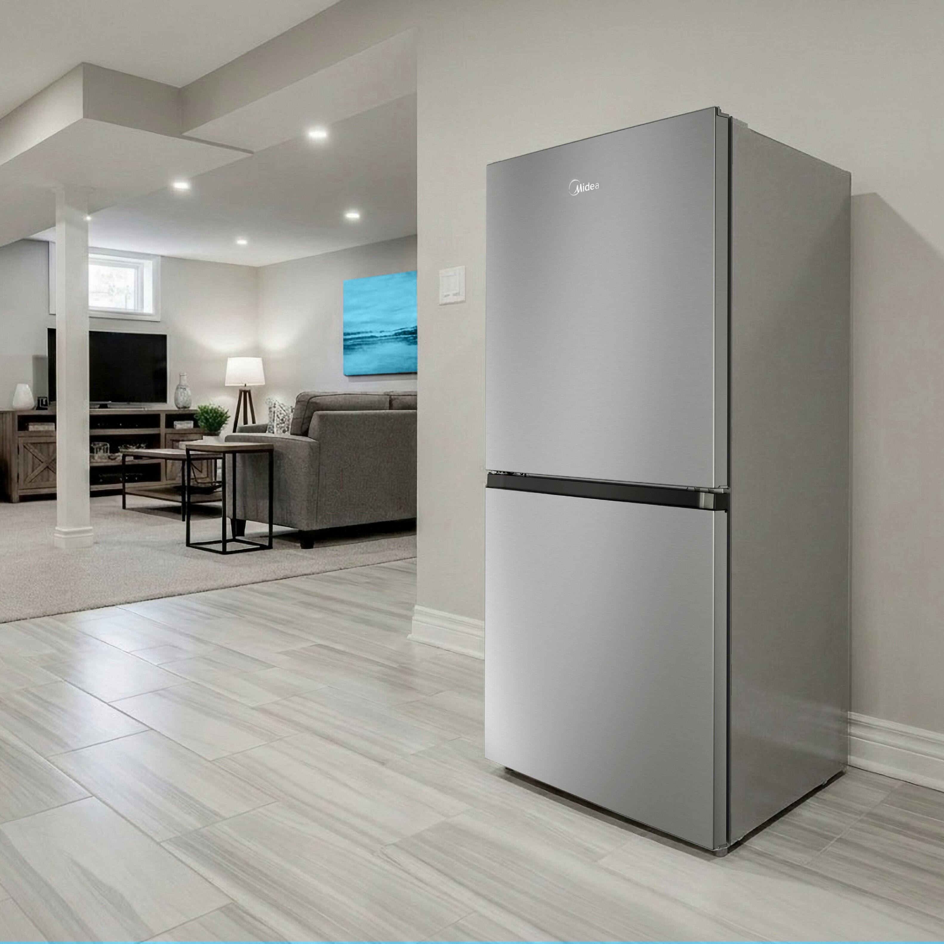 Alt View 27. Midea - 20 cu. ft. 50/50 Flex™ 3-in-1 Garage Ready Frost Free Convertible Freezer with Energy Star Certification - Stainless Steel.