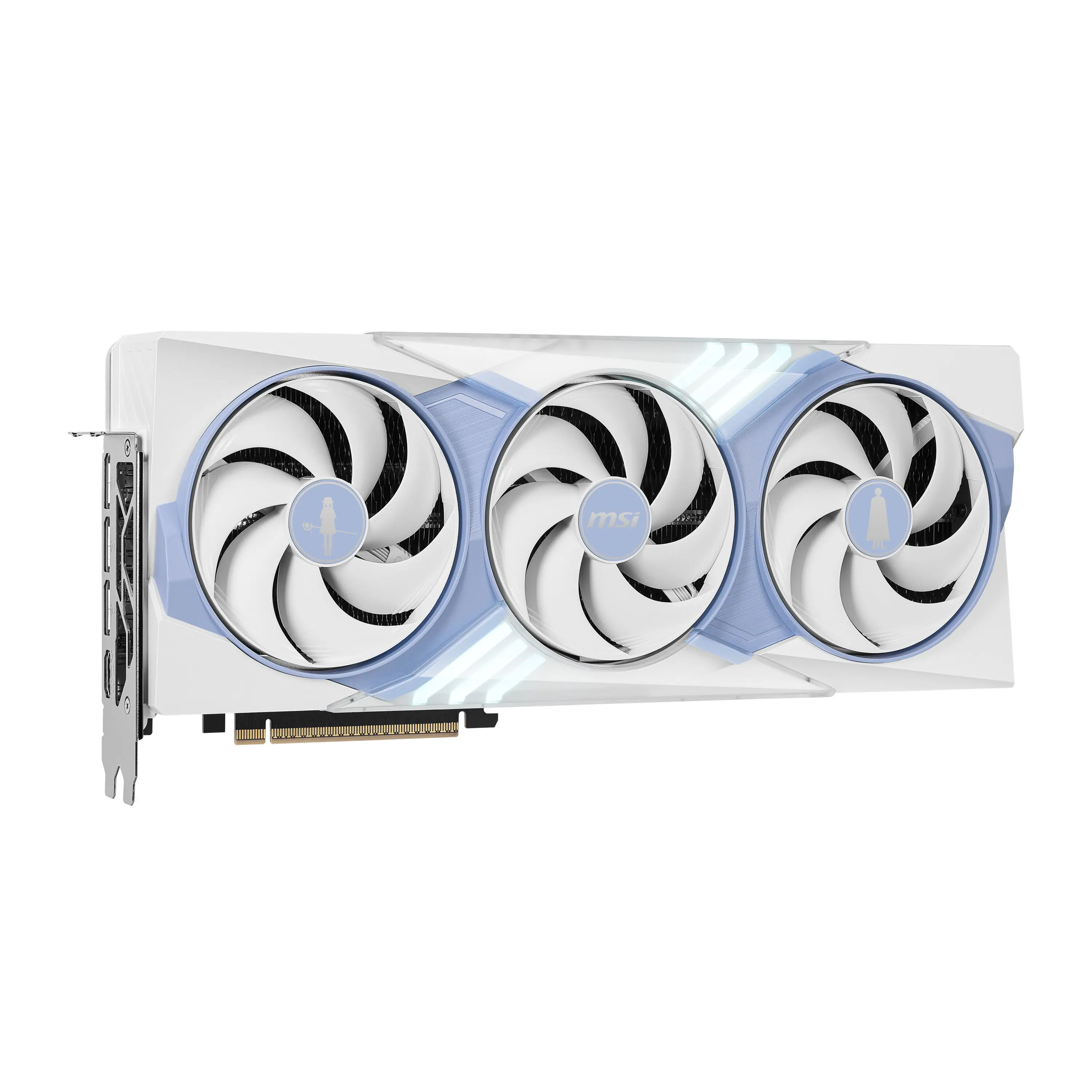 Alt View 3. MSI - NVIDIA GeForce RTX 5070 Ti 16G FRIEREN EDITION OC GDDR7 PCI Express Gen 5 Graphics Card - White.