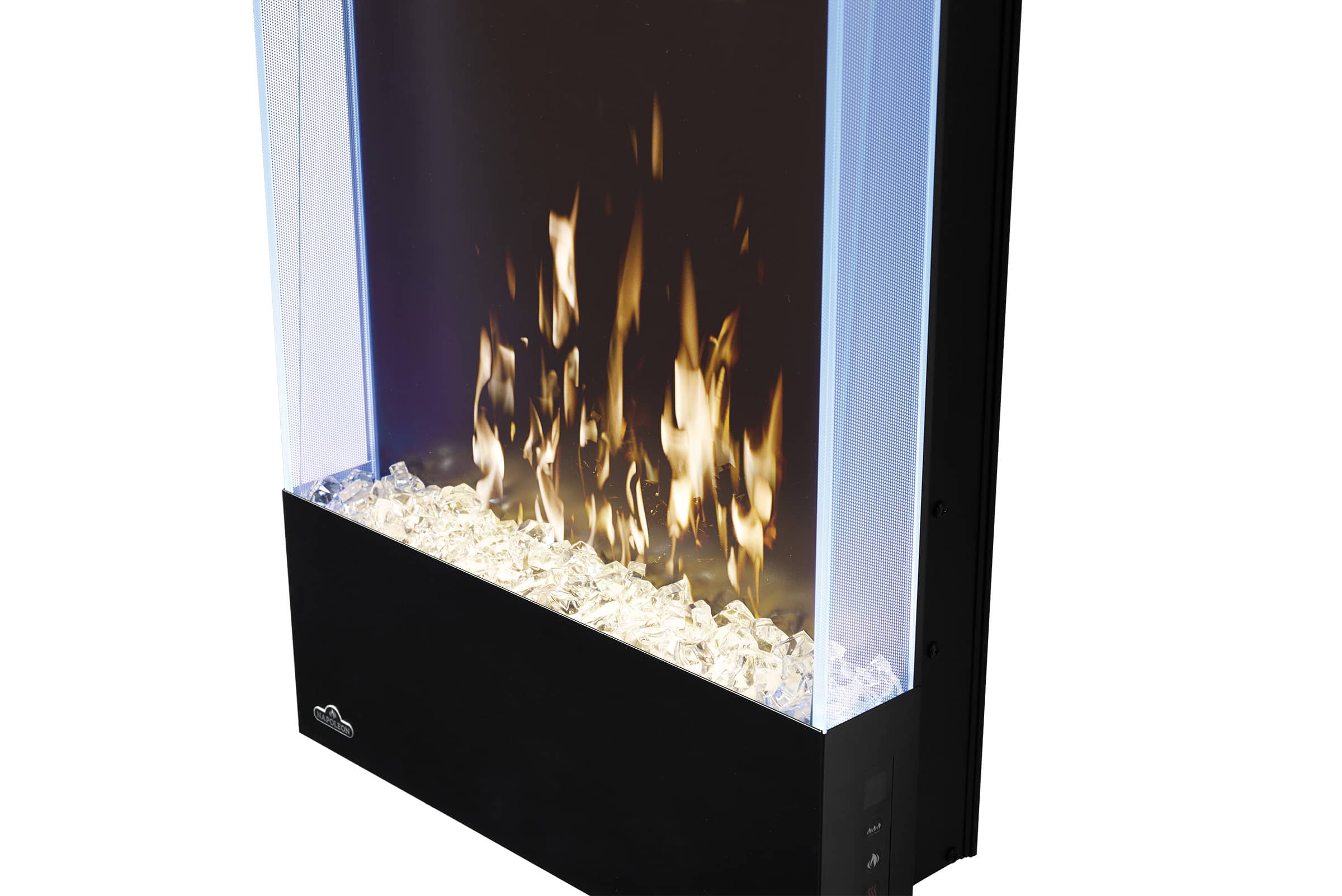 Alt View 16. Napoleon - Allure Vertical 32-Inch Wall-Hanging Electric Fireplace - Black.