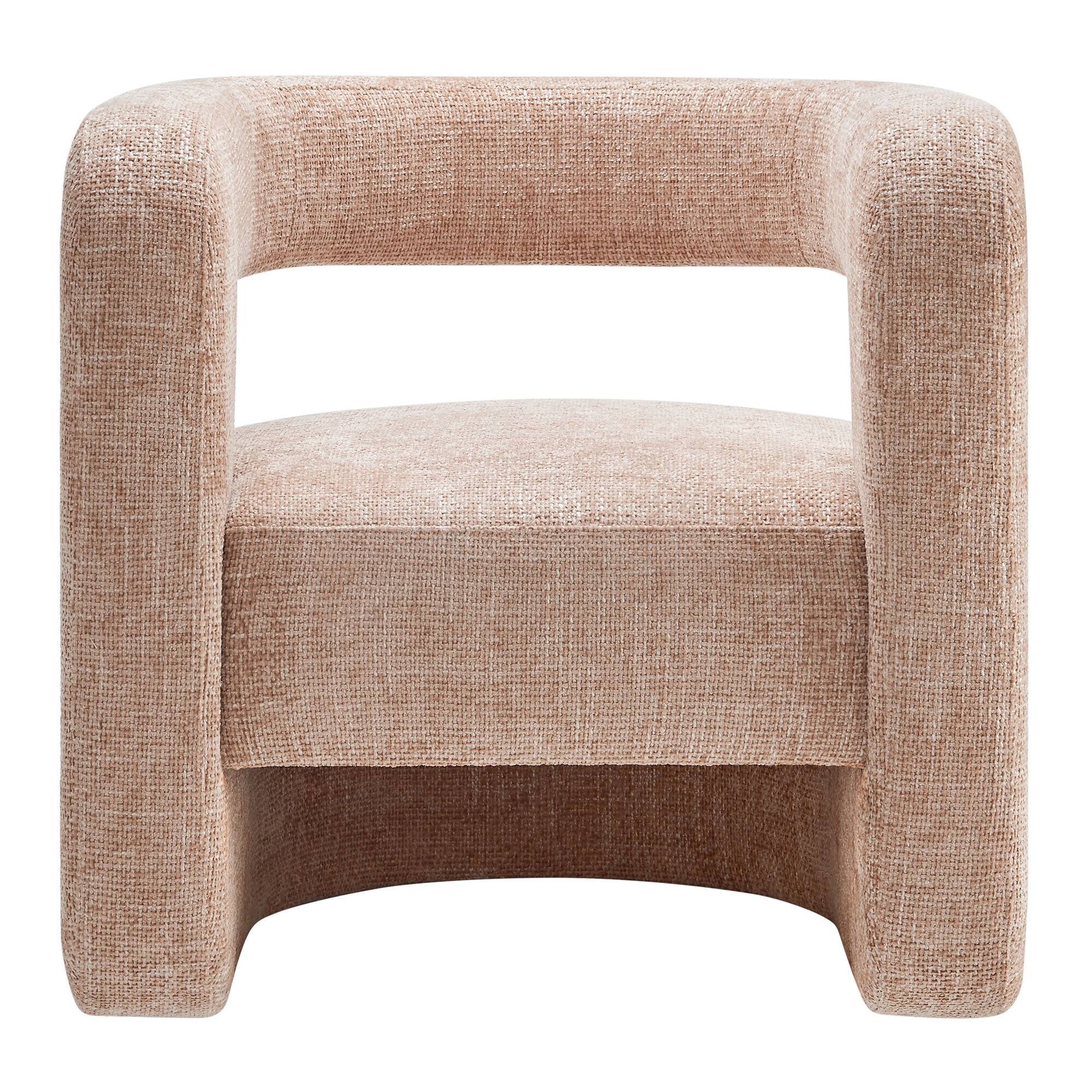 Alt View 4. Modway - Jaylin Upholstered Chenille Accent Chair by Modway - Blush.