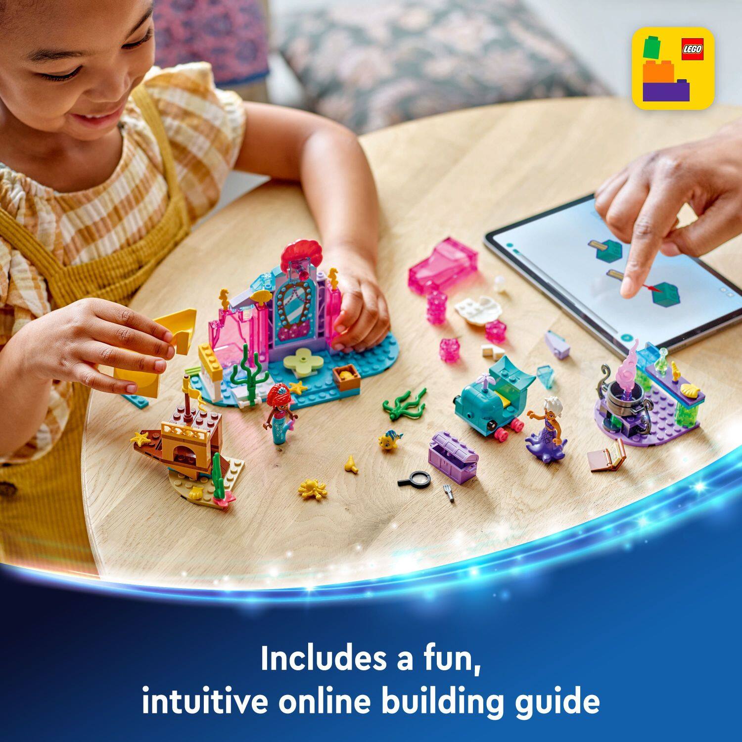 LEGO includes a fun, intuitive online building guide.