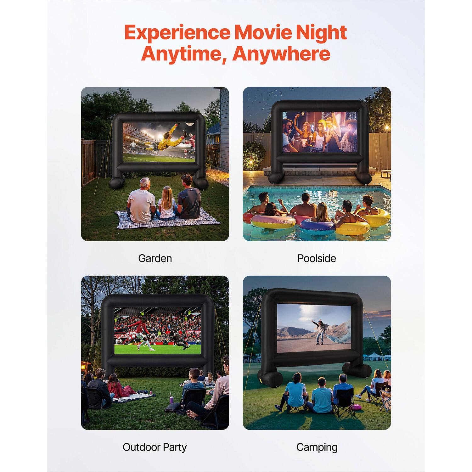 Experience Movie Night Anytime, Anywhere

Garden
Poolside
Outdoor Party
Camping