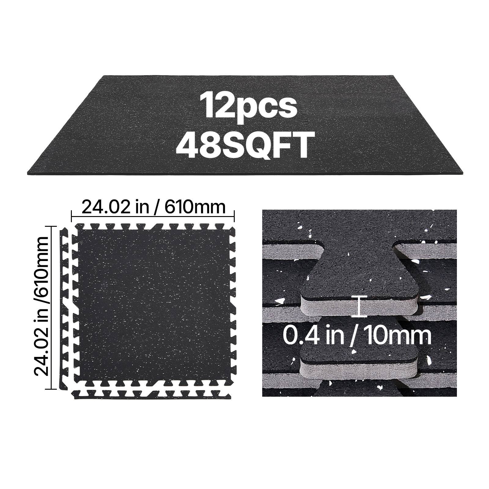 12pcs 48SQFT  
24.02 in / 610mm  
0.4 in / 10mm