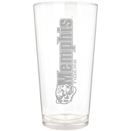 Great American Products - Memphis Tigers Etched 16oz. Vertical Rally Cry Pint Glass - Multicolor