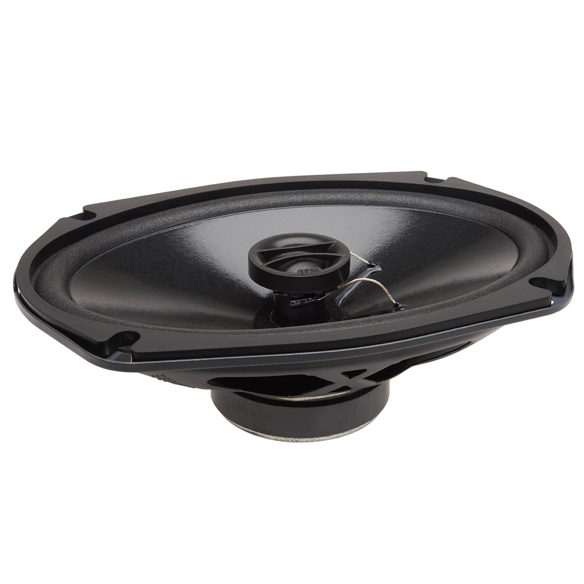 Alt View 10. Powerbass - PowerBass S-6902T - 6x9" Shallow Mount Coaxial OEM Speakers - Pair - Black/Gray.