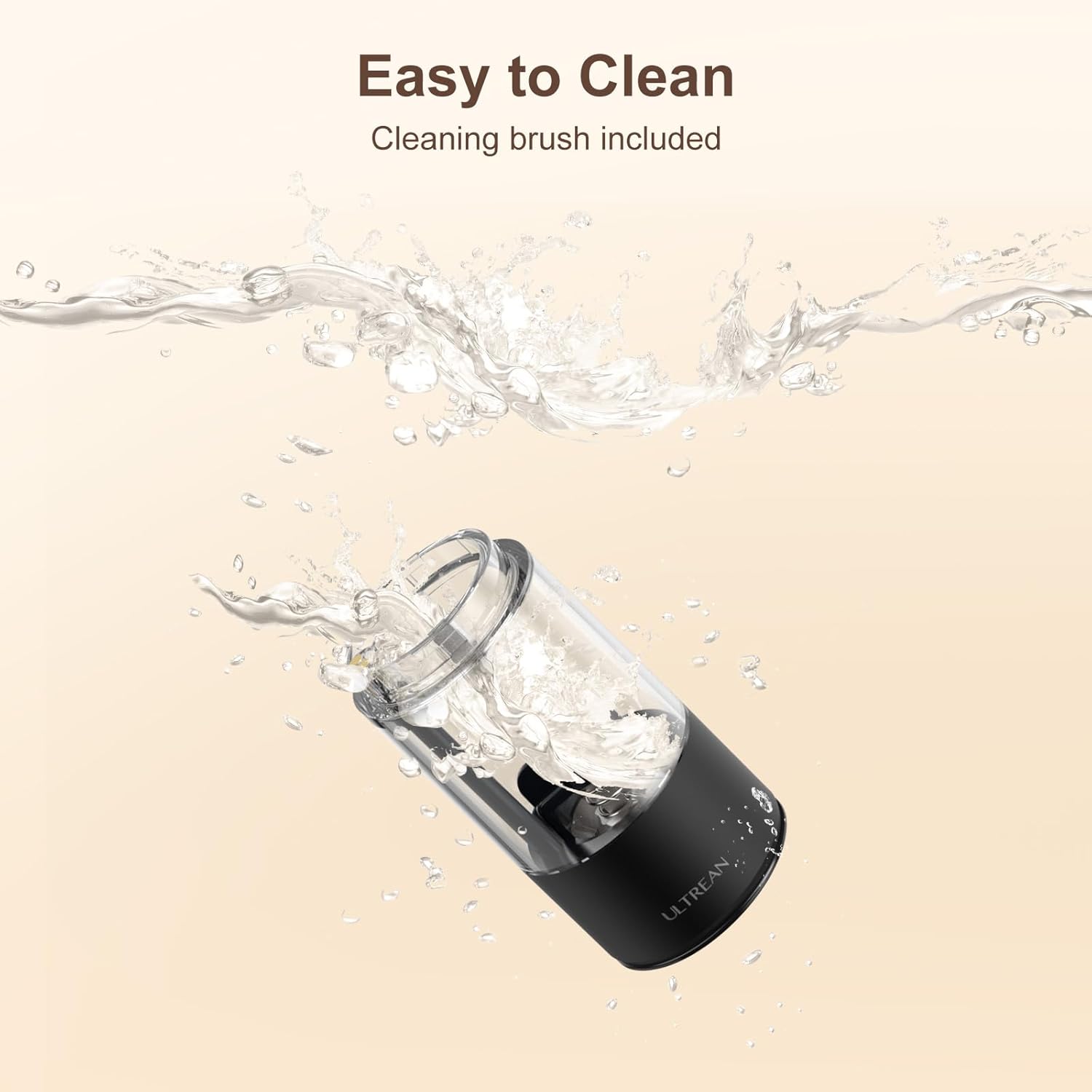 Easy to Clean  
Cleaning brush included