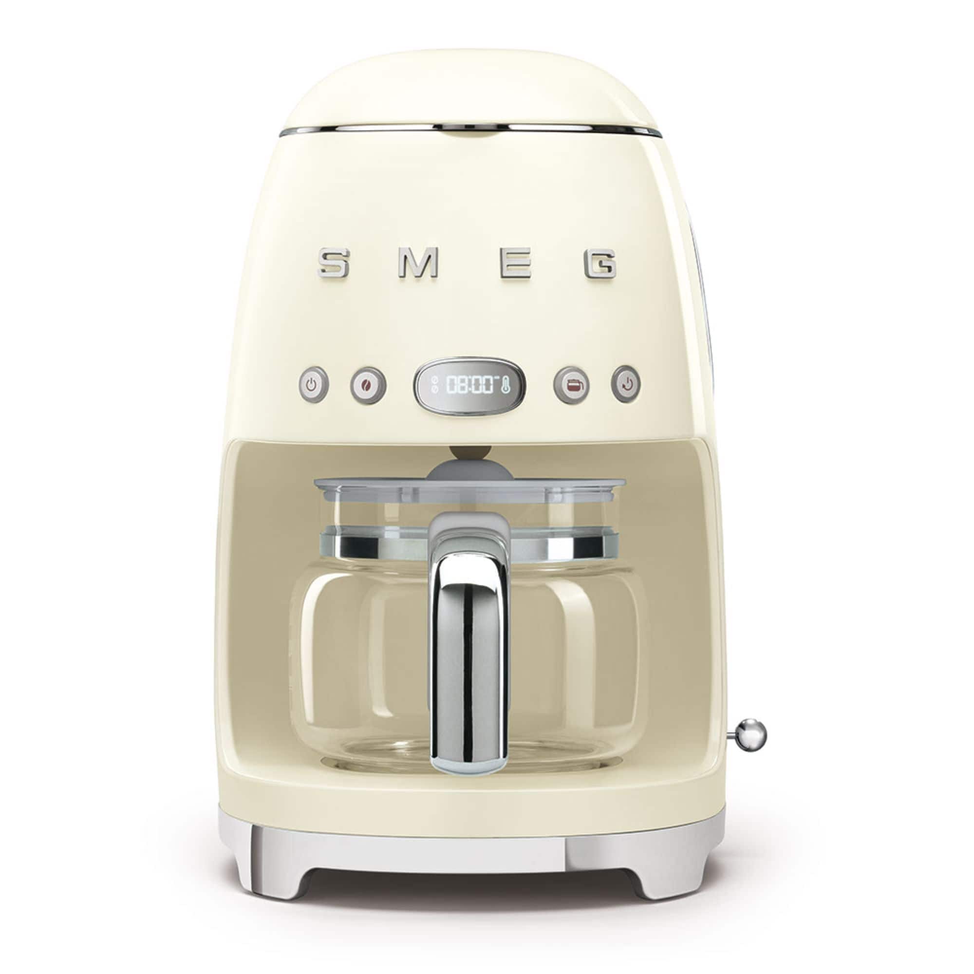 Front. SMEG - DCF02 Drip 10-Cup Coffee Maker - Cream.