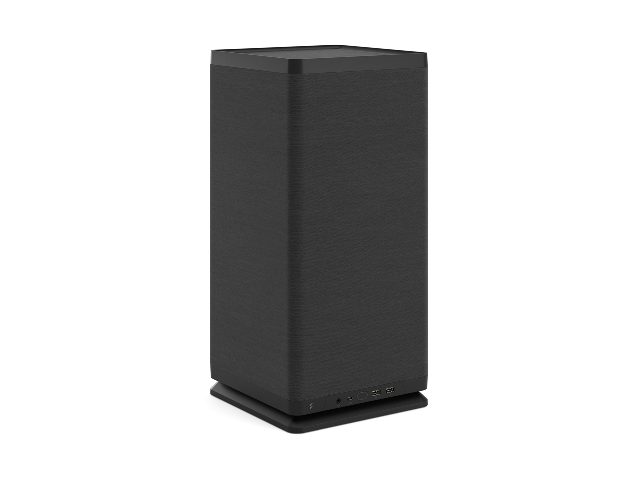 Alt View 10. Fractal Design - Fractal Design Mood Black Mini-ITX Small Form Factor PC Case with PCIe 4.0 Riser - Black.