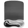 Front. Kensington - Kensington DuO Gel Wave Mouse Pad & Wrist Rest - 7.63" Width - Black/Gray - Gel - Mouse - TAA Compliant - Black/Gray.