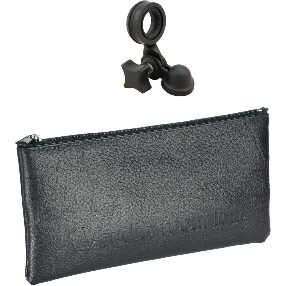 Alt View 2. Audio-Technica - Audio-Technica AT2020 Cardioid Condenser Microphone (Black), Diginerds Microfiber Cleaning Cloth, Goby Labs Microphone c.