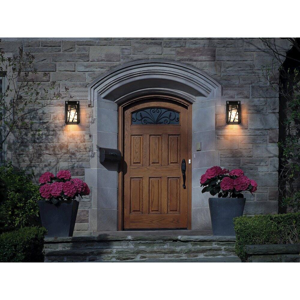 Alt View 4. Elegant Lighting - Eyre 7 inch Outdoor Pendant in Black - Black.
