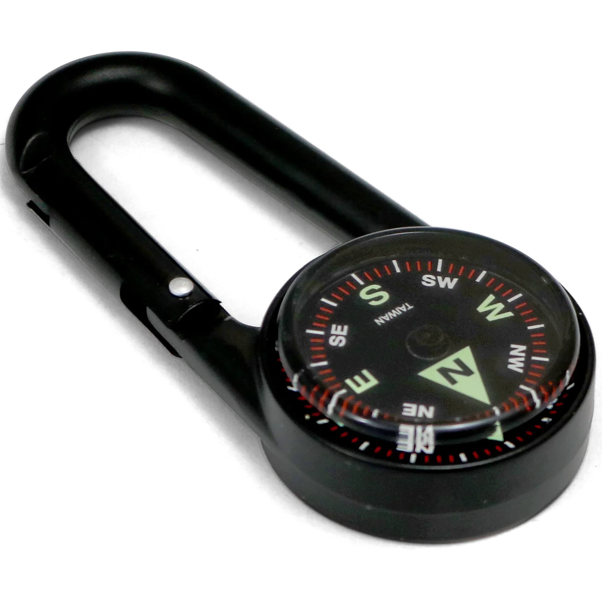 Alt View 1. Coghlan’s - Coghlan's Liquid Filled Compass with Built-In Carabiner - Black.