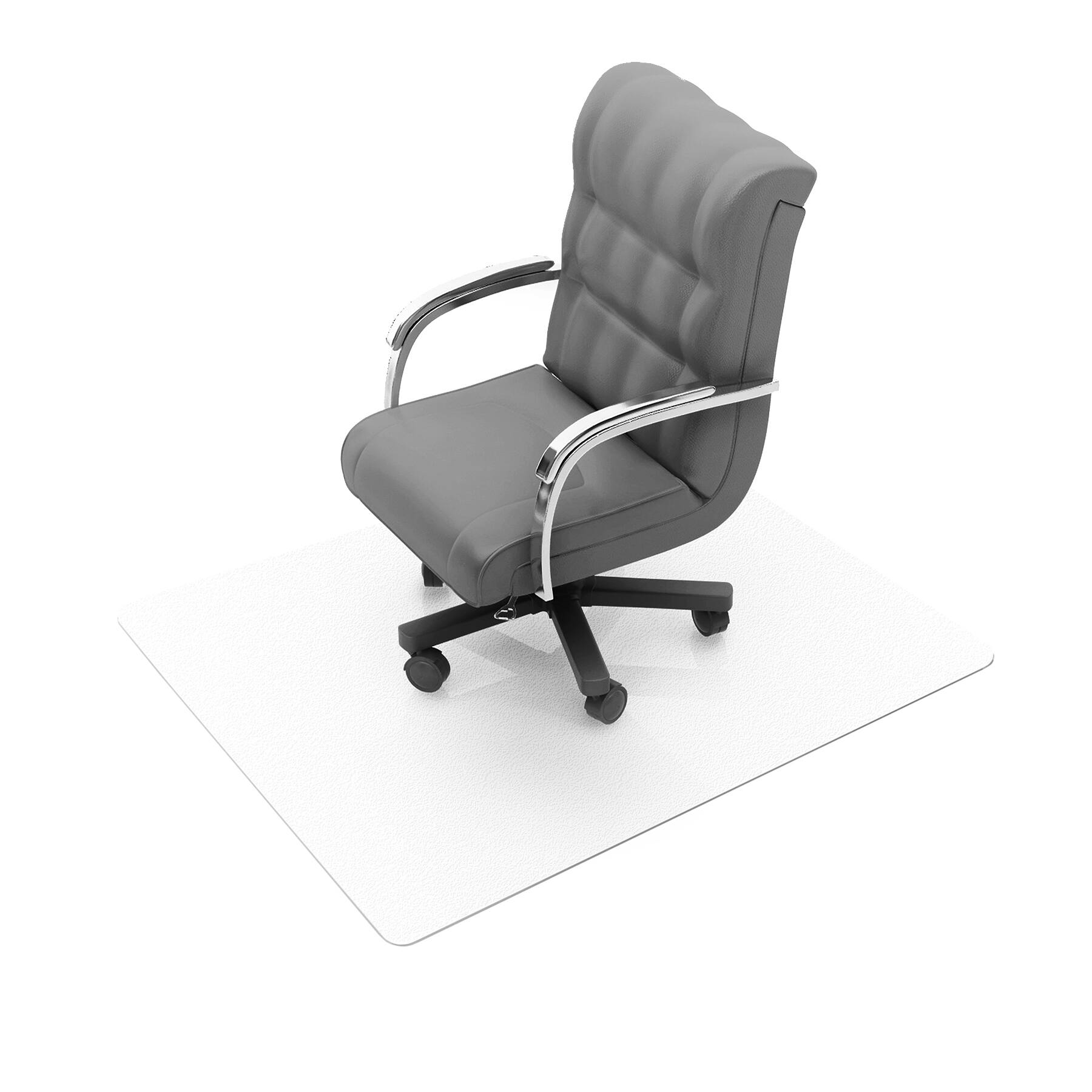 Alt View 14. Floortex - Valuemat Plus Polycarbonate Rectangular Chair Mat for Low Pile Carpets - 30" x 48" - Clear.