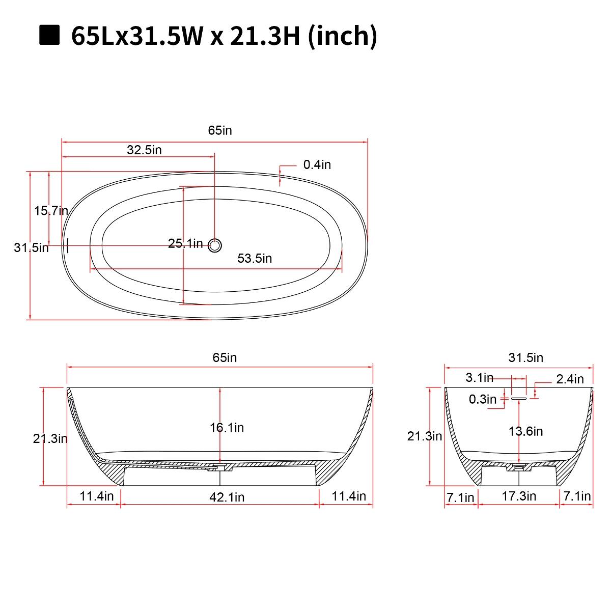 65Lx31.5W X 21.3H (inch)

32.5in
65in
0.4in
15.7in
31.5in
25.1in
53.5in
65in
21.3in
16.1in
31.5in
3.1in
2.4in
0.3in
13.6in
11.4in
42.1in
11.4in
7.1in
17.3in
7.1in