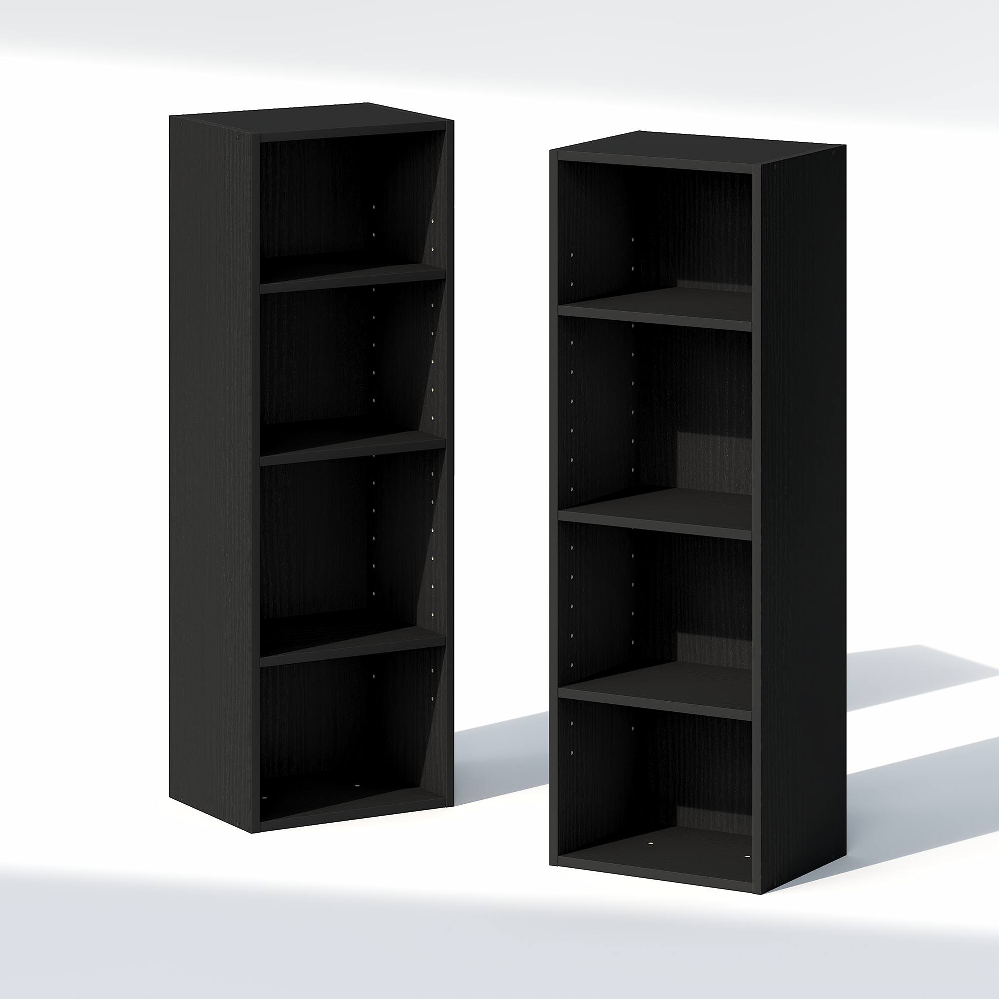 Alt View 7. Furinno - PASIR Closet Organizers and Storage, Adjustable Storage Organizer, Stackable Closet Storage, 12-In, for Closet, Bedroom - Blackwood.