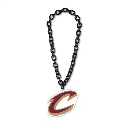 Front. WinCraft - Cleveland Cavaliers Big Chain Logo Necklace - Multicolor.