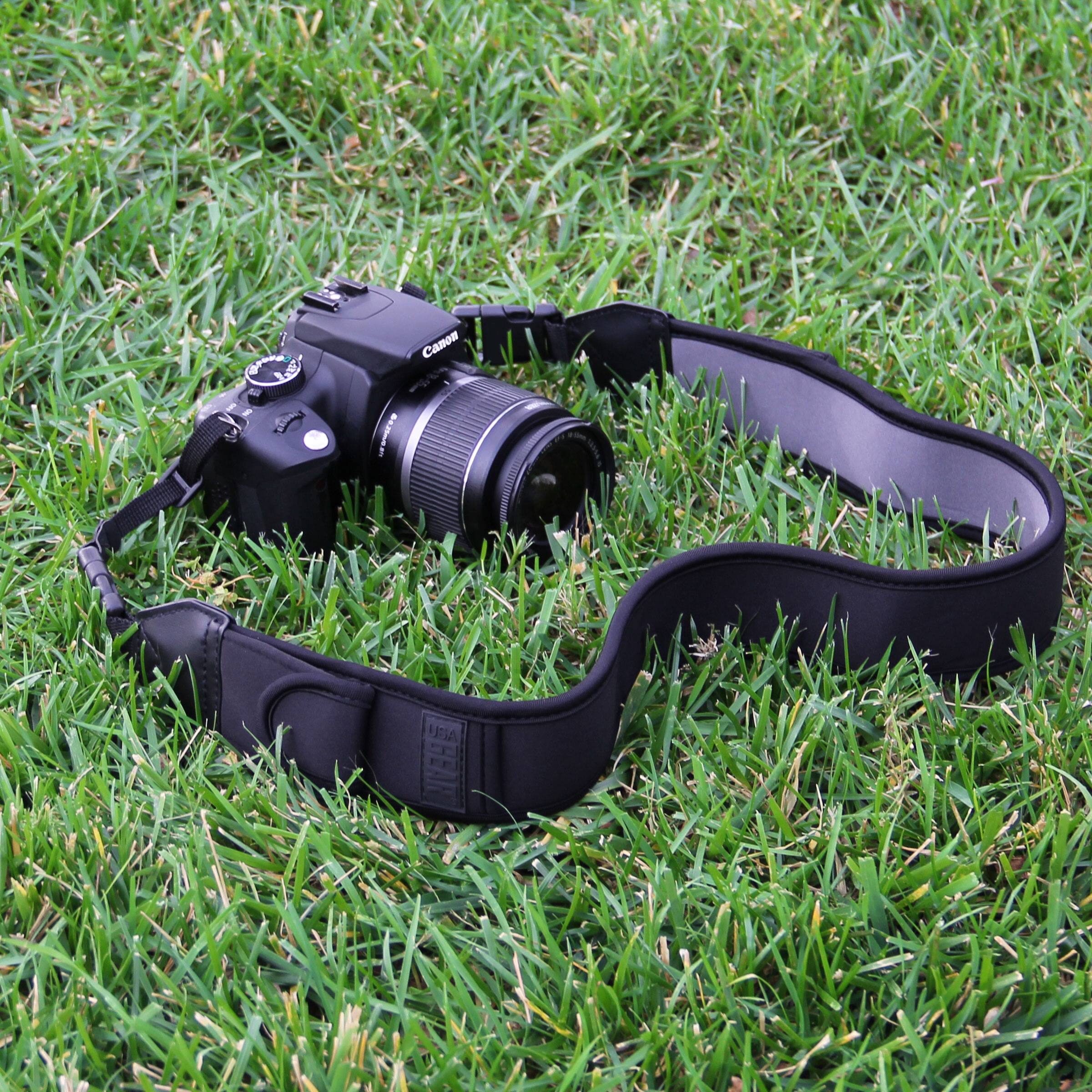 Alt View 2. USA Gear - Adjustable Camera Strap w/ Cushioned Neoprene & Storage Pockets.