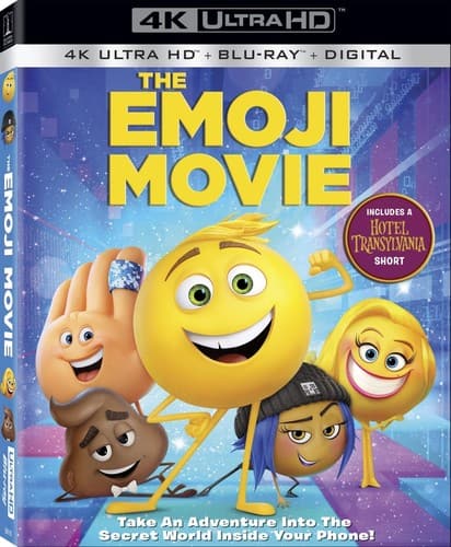 Front. The Emoji Movie - 4K Blu-Ray.
