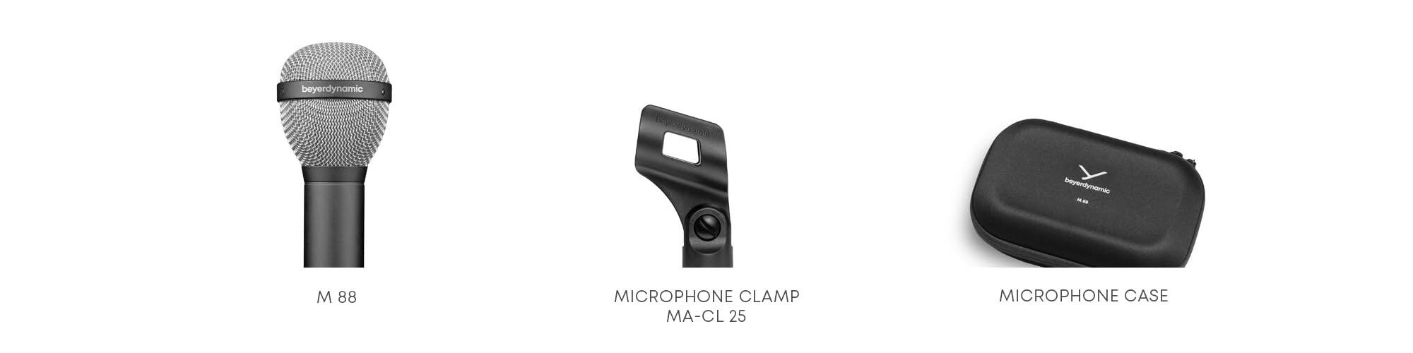 beyerdynamic  
M 88 MICROPHONE  
MICROPHONE CLAMP MA-CL 25  
MICROPHONE CASE
