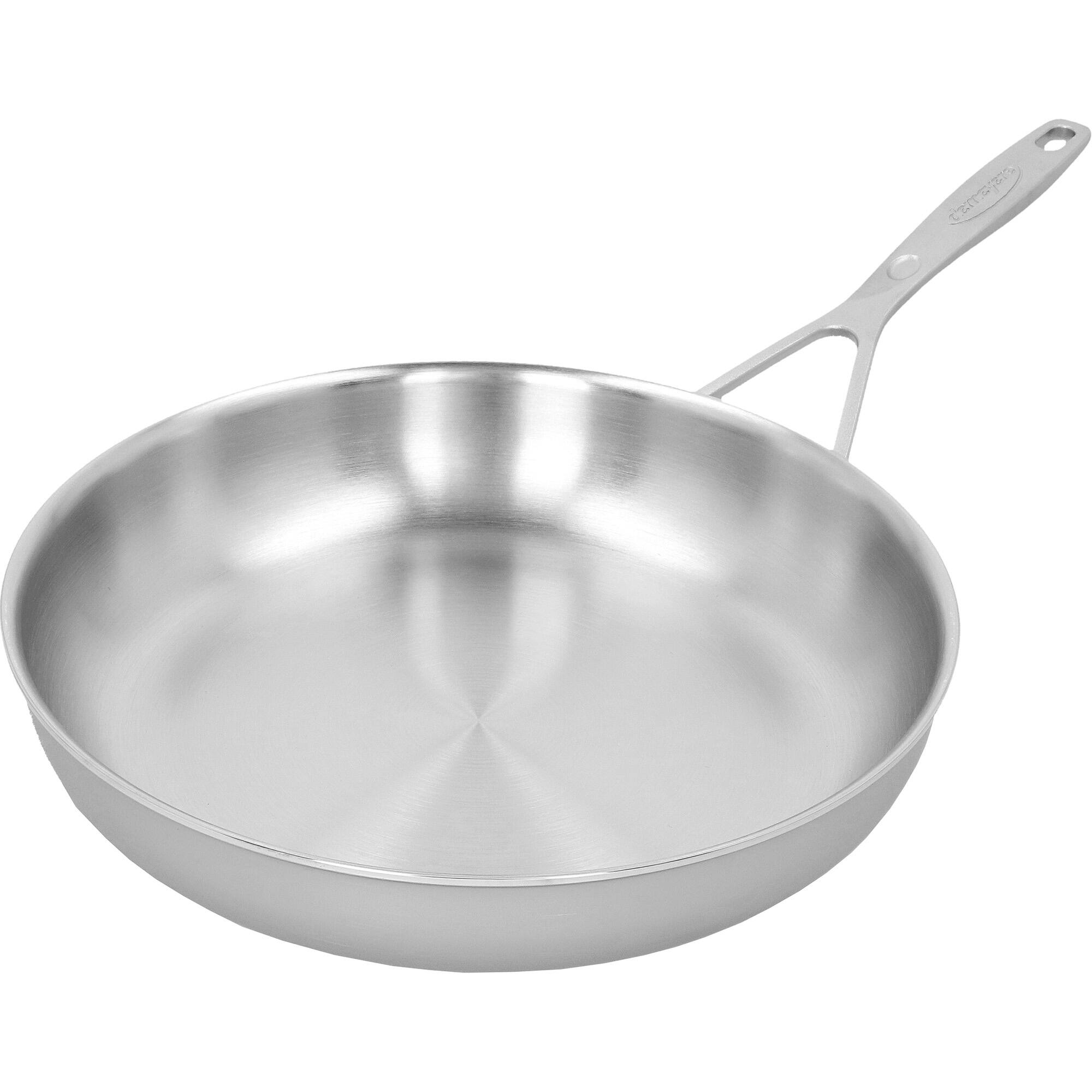 Alt View 6. Demeyere - Demeyere Industry 5, 11 Inch Fry Pan with Lid, 5 Ply Made in Belgium - Stainless Steel.
