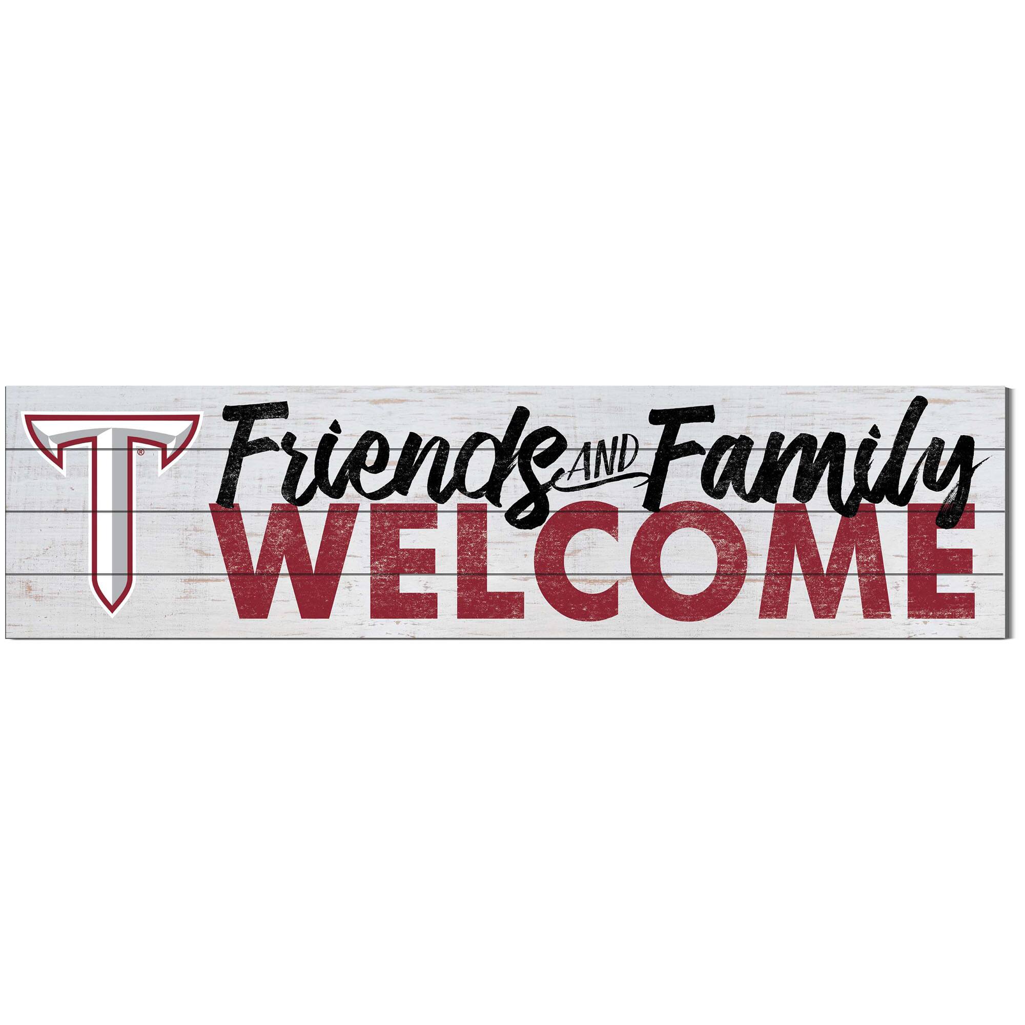 Troy University Trojans 10'' x 40'' Friends & Family Welcome Sign